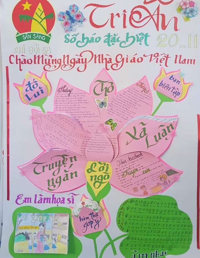 Mẫu poster đẹp nhất về thầy cô nhân ngày 20/11