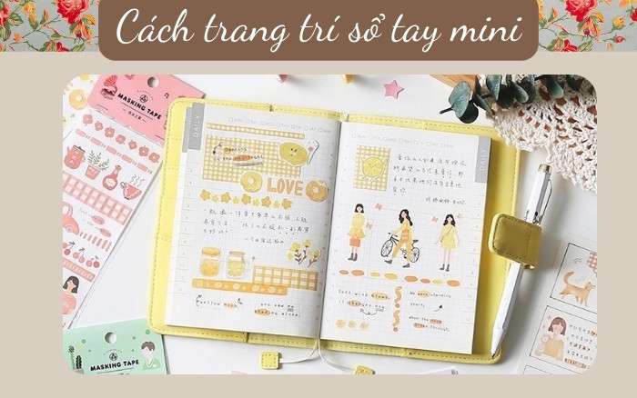 Cách trang trí sổ tay mini