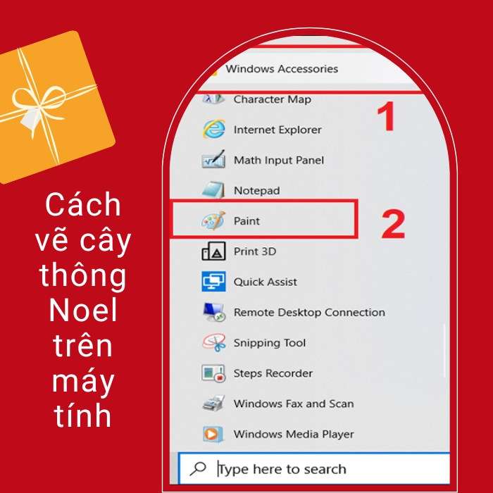 Cách vẽ cây thông Noel trên máy tính