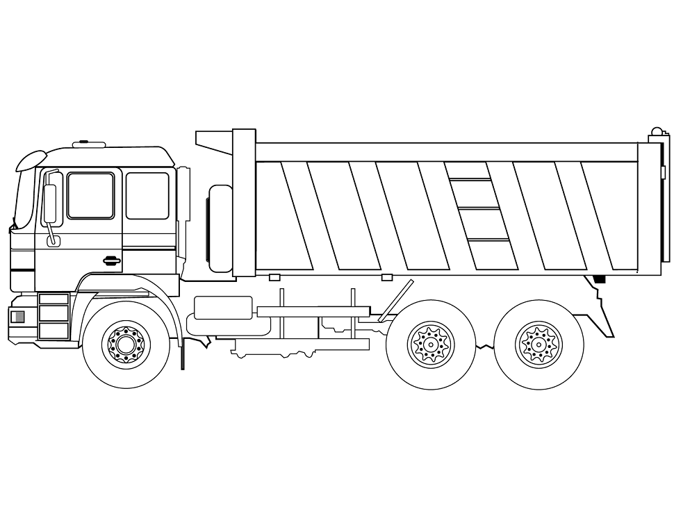 Cách vẽ một chiếc xe tải 23