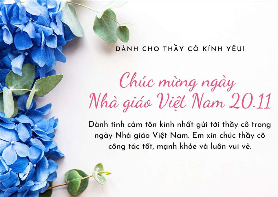 Cách viết thiệp chúc mừng ngày 20 tháng 11 4