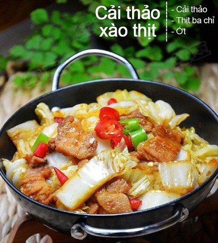 Cải thảo xào 9