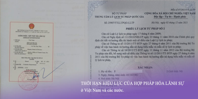 Thời hạn hợp pháp hóa lãnh sự hiện nay