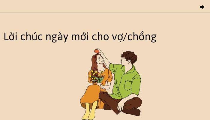 Lời chúc ngày mới cho vợ/chồng