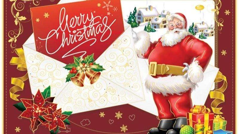 Mẫu thiệp giáng sinh ông già Noel