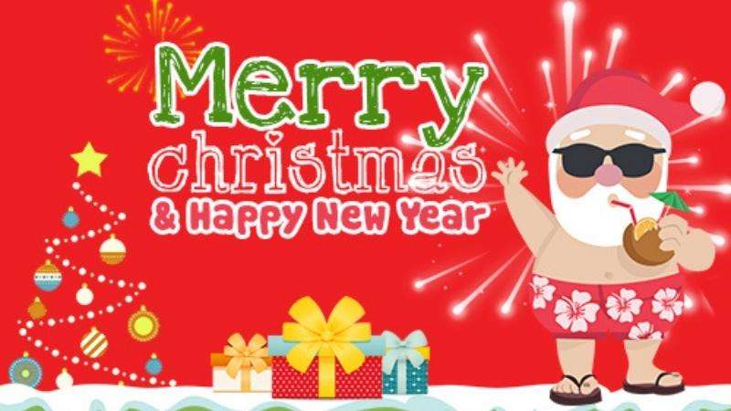 Mẫu thiệp giáng sinh ông già Noel