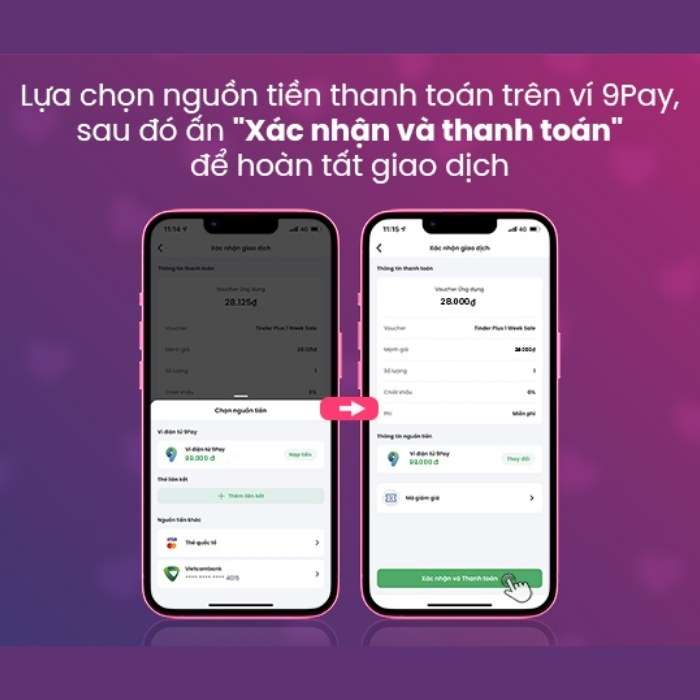 Cách mua Tinder Gold giá rẻ trên 9Pay