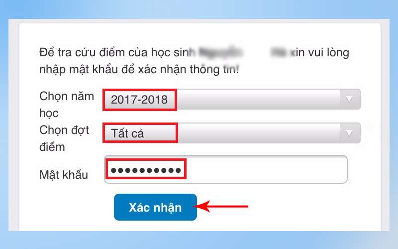 Phụ huynh đăng nhập vnEdu.vn trên máy tính