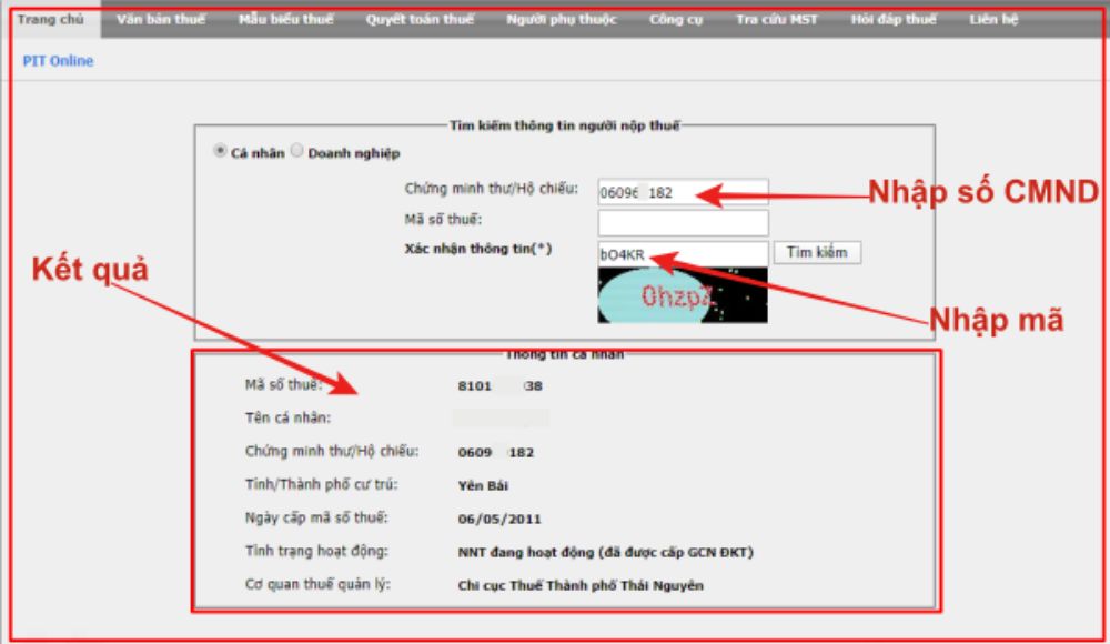 Cách tra cứu mã số thuế cá nhân khi bạn không nhớ