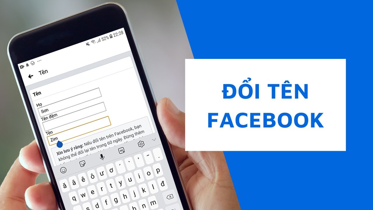 Cách đổi tên facebook trên điện thoại | thậm chí ít hơn 60 ngày hoặc nhiều hơn 5 lần - YouTube