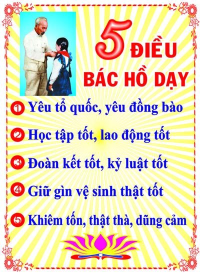 5 điều Bác Hồ dạy trẻ em - 5 điều Bác Hồ dạy - HoaTieu.vn