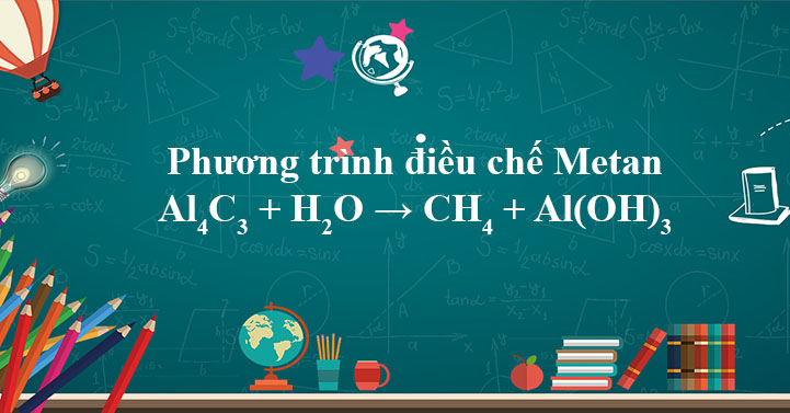 Cân bằng phương trình hóa học Al₄C₃ + H₂O → CH₄ + Al(OH)₃