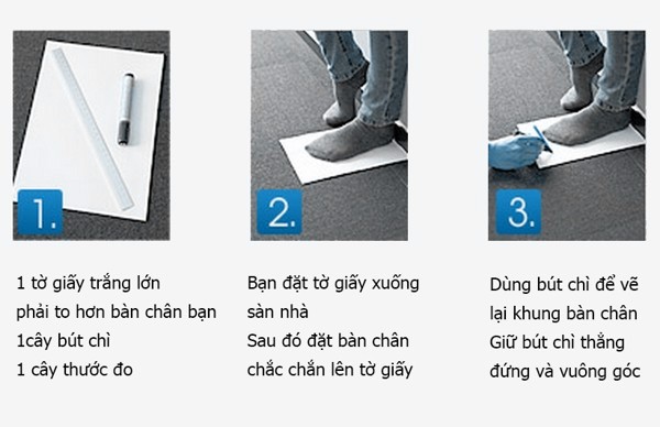 Cách chọn size giày 2