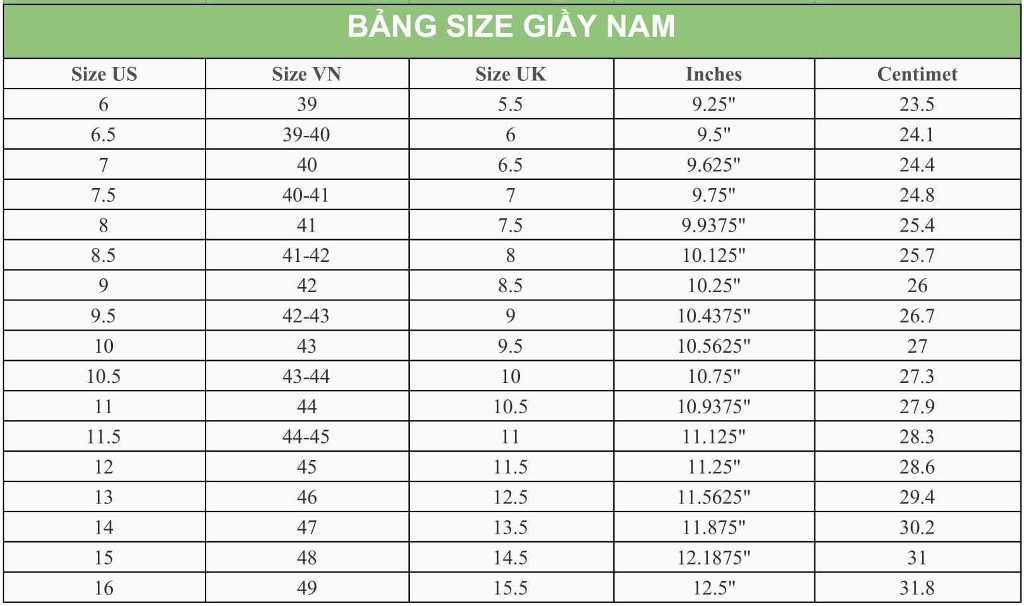 Cách chọn size giày 3