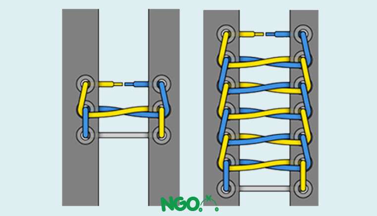 cách đan dây giày 5