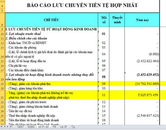 Báo cáo lưu chuyển tiền tệ 5