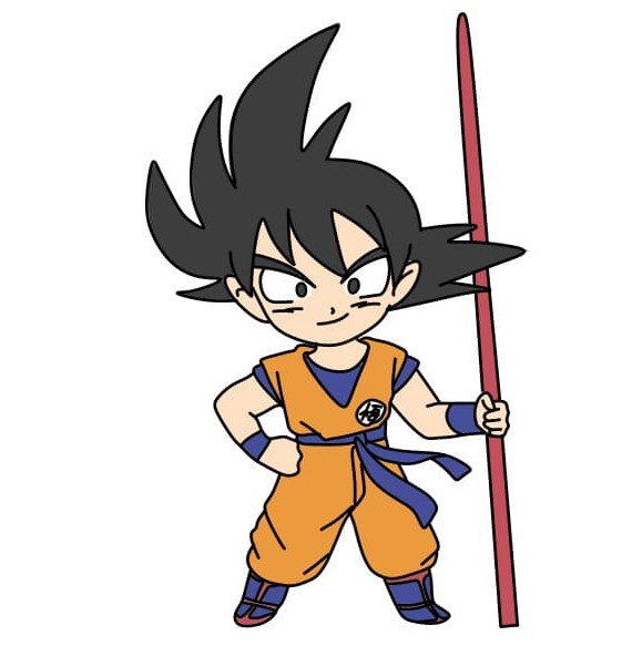 Cách vẽ Goku 28