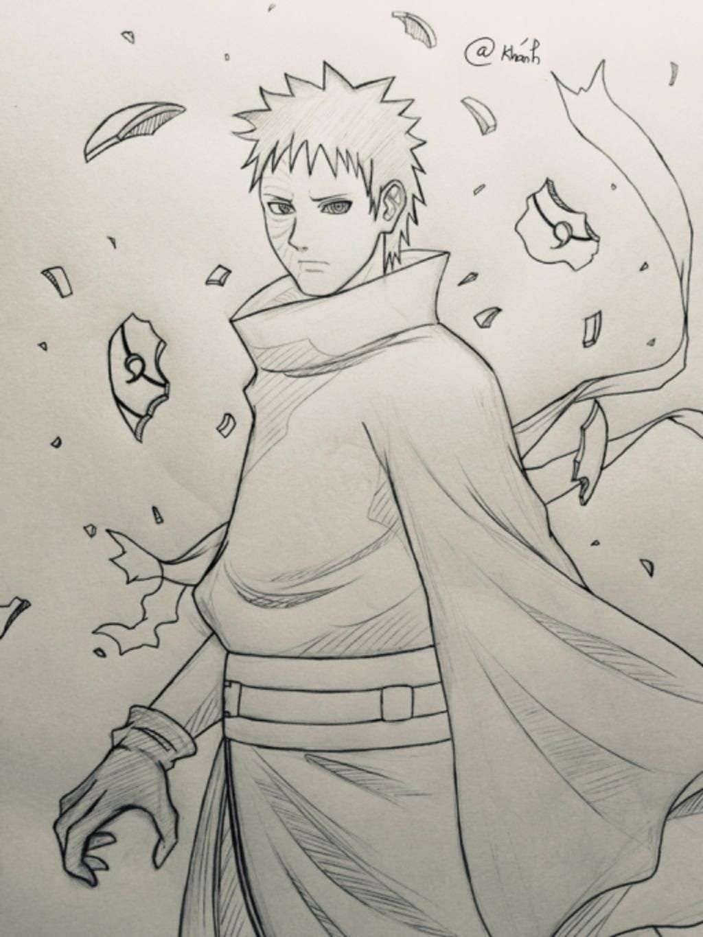 Cách vẽ Obito 4