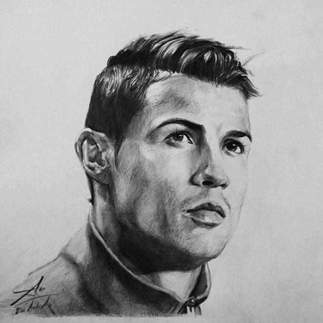 Cách vẽ Ronaldo 25