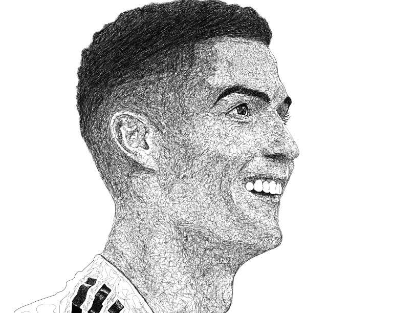 Cách vẽ Ronaldo 28