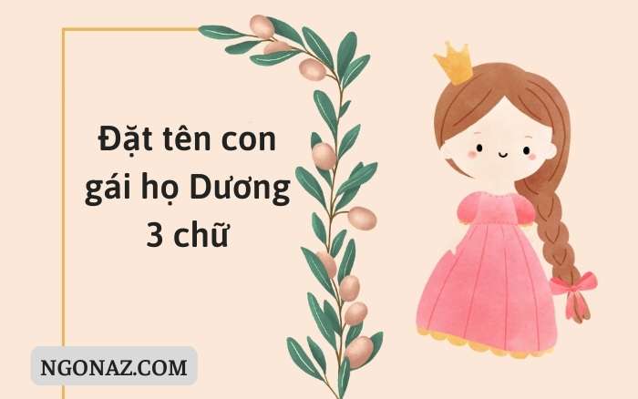 Đặt tên con gái họ Dương 3 chữ