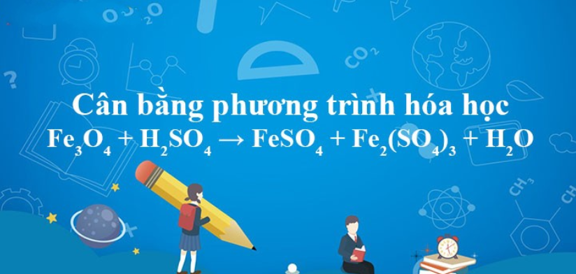 Cân bằng phản ứng sau Fe3O4 + H2SO4 → Fe2(SO4)3 + SO2 + H2O