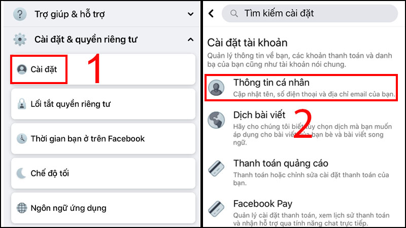 Hướng dẫn cách đổi tên Facebook trên điện thoại, máy tính mới nhất - Thegioididong.com