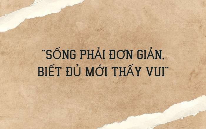 Những câu nói hay về cuộc sống đơn giản