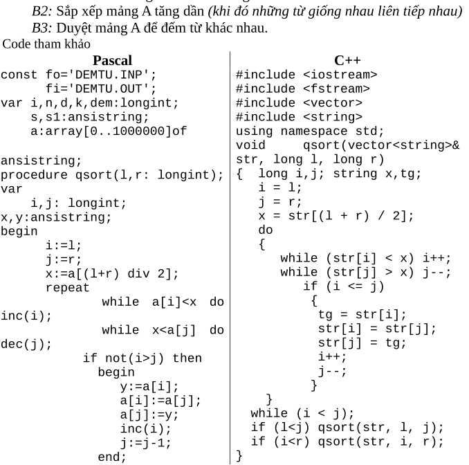 Given the following program i=1; tong=0; While i <= 5 do Begin