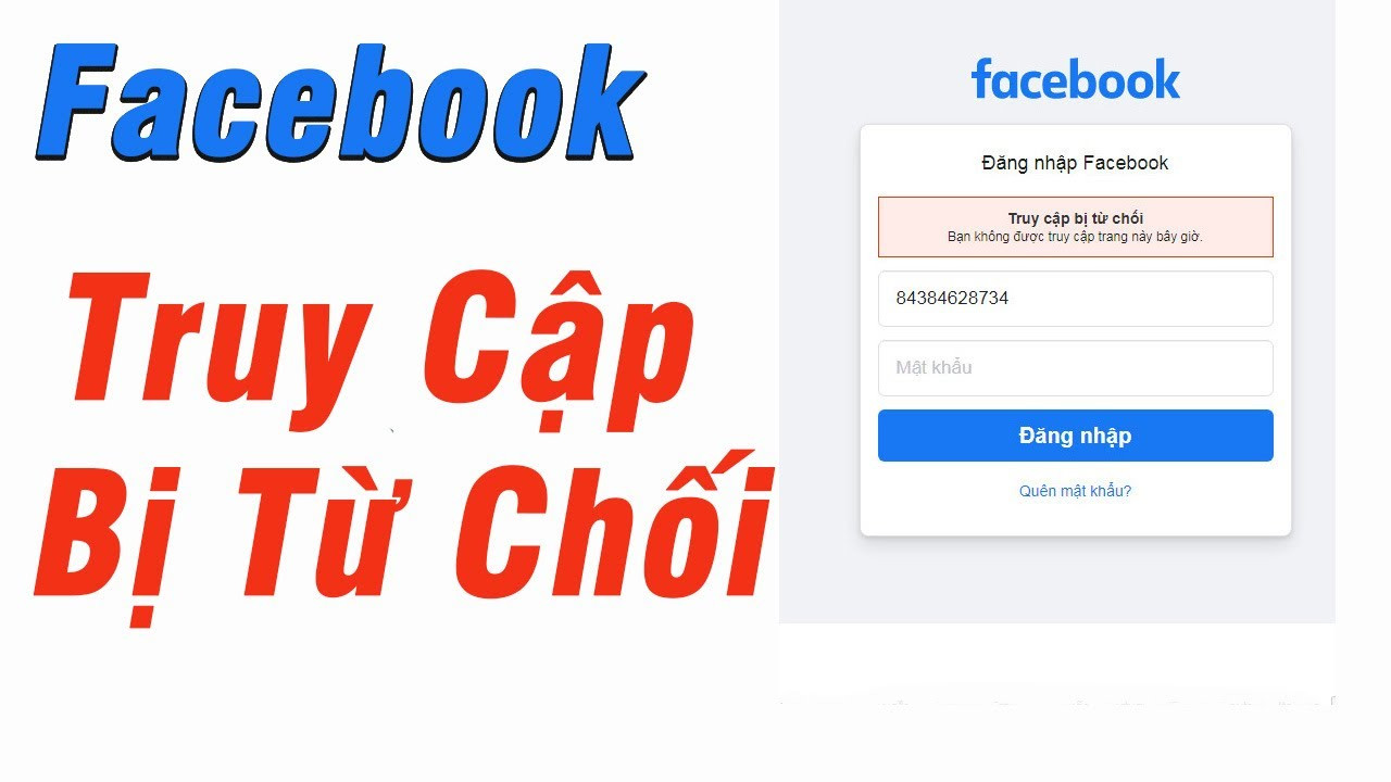 Truy cập Facebook bị từ chối: Nguyên nhân và cách khắc phục