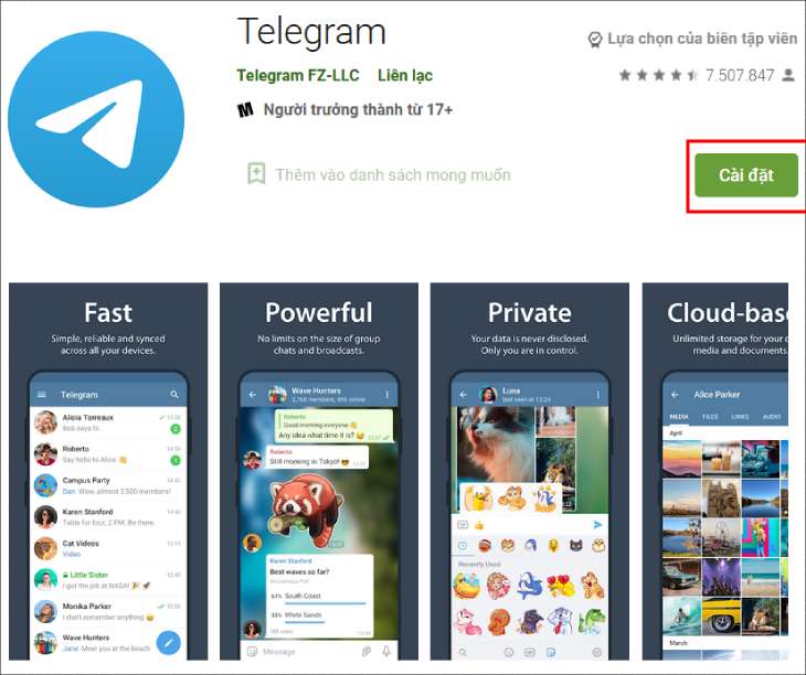 Tải Telegram cho điện thoại Android