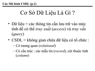 Truy vấn cơ sở dữ liệu là gì?