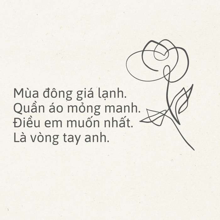 Thơ thả thính mùa đông