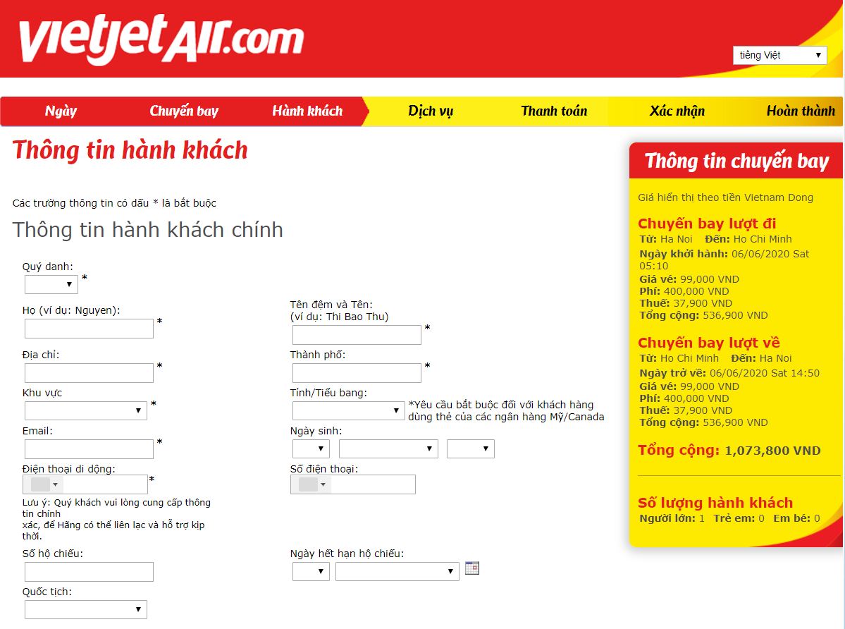 Tổng đài VietJet 5