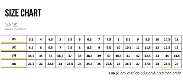 Bảng size giày 9