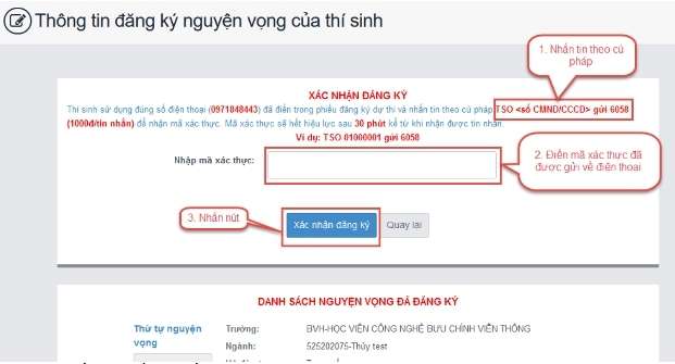 Cách đăng ký vào Bộ Giáo dục và Đào tạo 2023 Tiêu chuẩn xét tuyển Đại học Mẫu 14