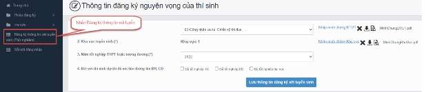 Cách đăng ký vào Bộ Giáo dục và Đào tạo 2023 Tiêu chuẩn xét tuyển Đại học Mẫu 4