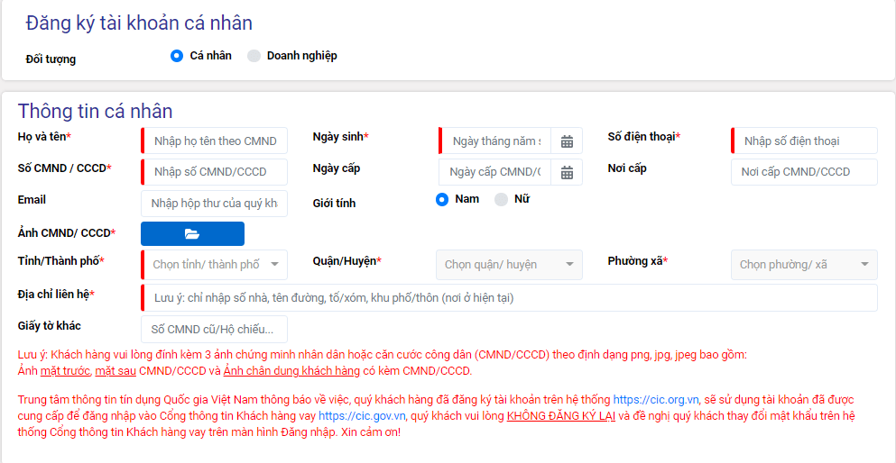 Cách kiểm tra nợ xấu 3