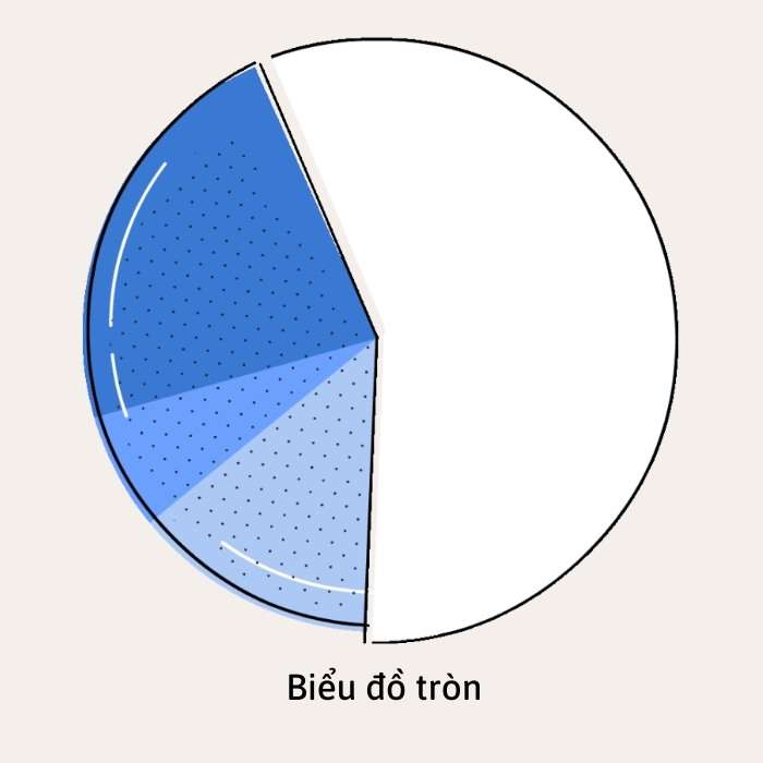 Cách nhận xét về biểu đồ hình tròn