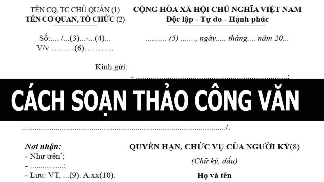 Cách soạn thảo văn bản theo quy định mới nhất - YouTube